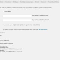 WordPress WooCommerce MailChimp token login users settings
